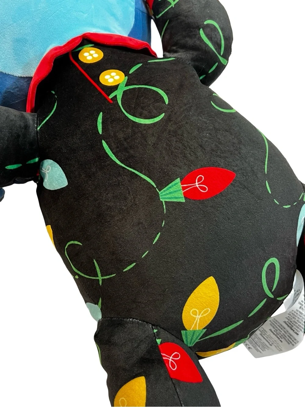 Disney Stitch Christmas Holiday Cuddleez large plush 24”‎ Santa Hat Pajamas toy